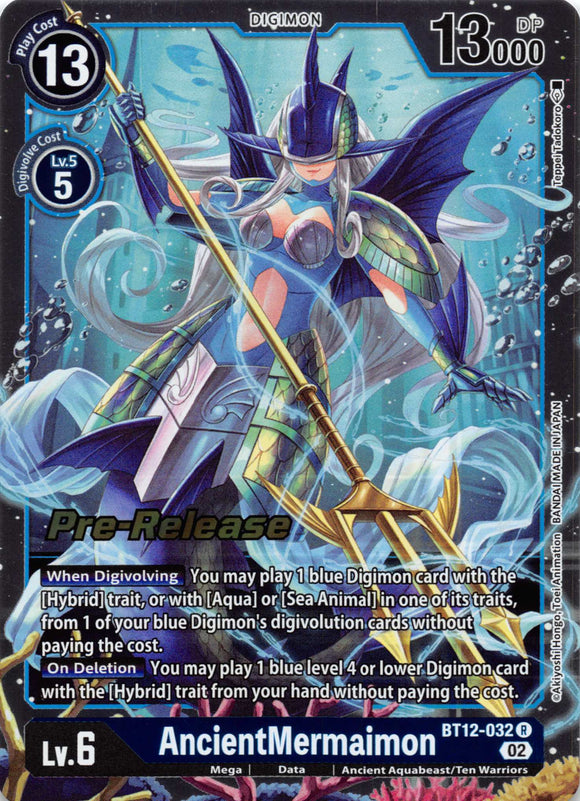 AncientMermaimon [BT12-032] [Across Time Pre-Release Cards] Foil