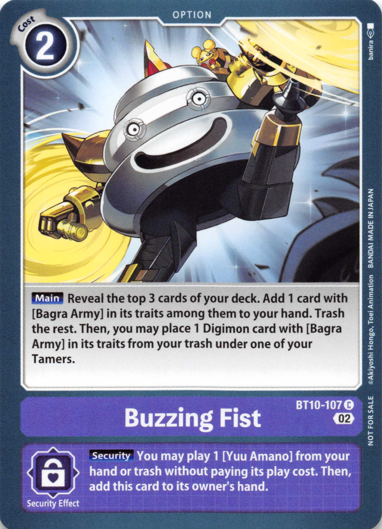 Buzzing Fist [BT10-107] [Revision Pack Cards] Normal
