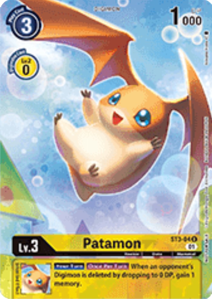 Patamon - ST3-04 (Official Tournament Pack Vol.9) [ST3-04-U] [Starter Deck 03: Heaven's Yellow] Foil