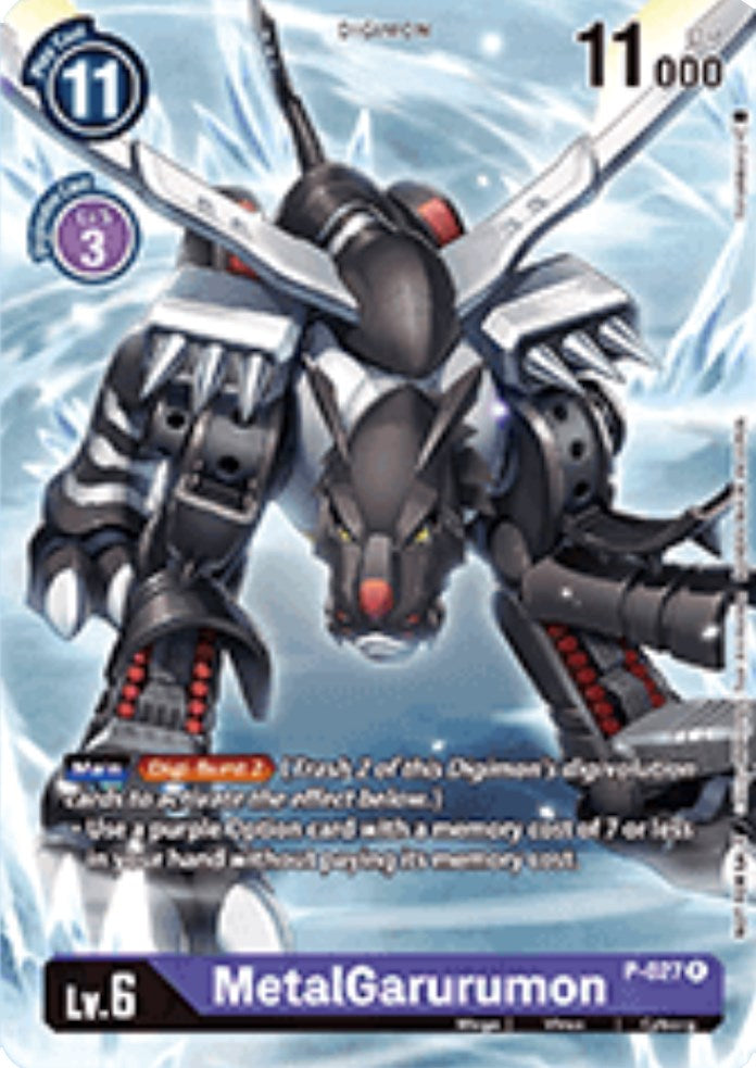 MetalGarurumon - P-027 (Winner Pack Across Time) [P-027] [Digimon Promotion Cards] Foil