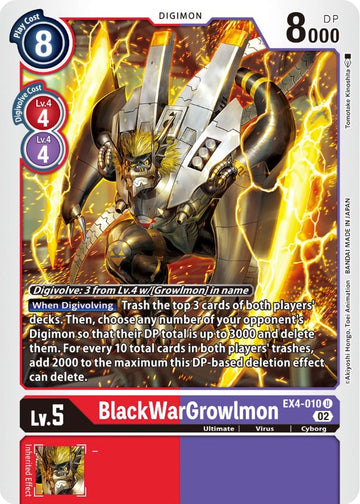 BlackWarGrowlmon [EX4-010] [Alternative Being Booster] Normal