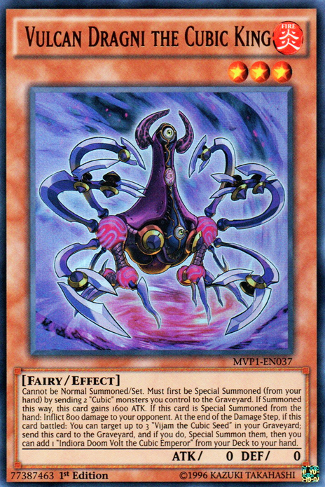 Vulcan Dragni the Cubic King [MVP1-EN037] Ultra Rare - Duel Kingdom