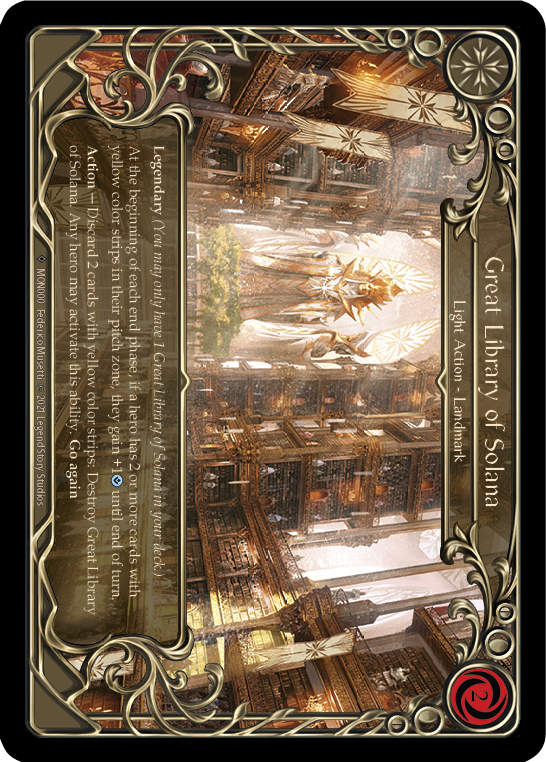 Great Library of Solana (Rainbow Foil) [U-MON000-RF] Unlimited Rainbow Foil - Duel Kingdom