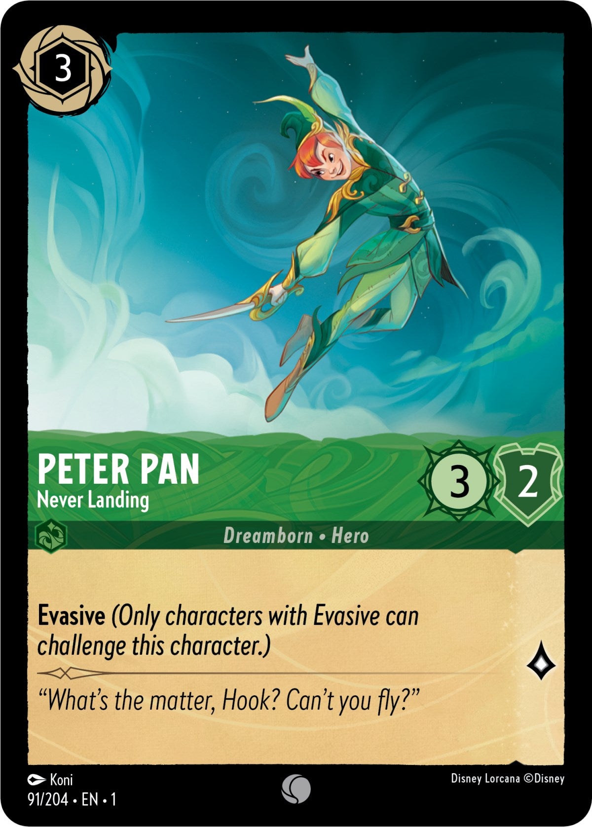 Peter Pan - Never Landing 91/204 (The First Chapter) Cold Foil