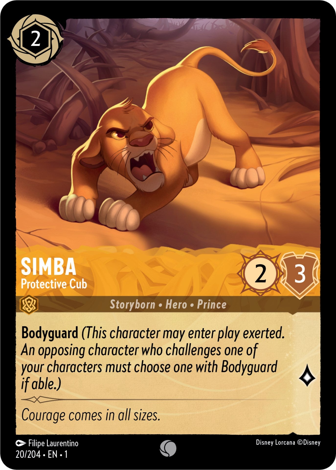 Simba - Protective Cub 20/204 (The First Chapter) Cold Foil