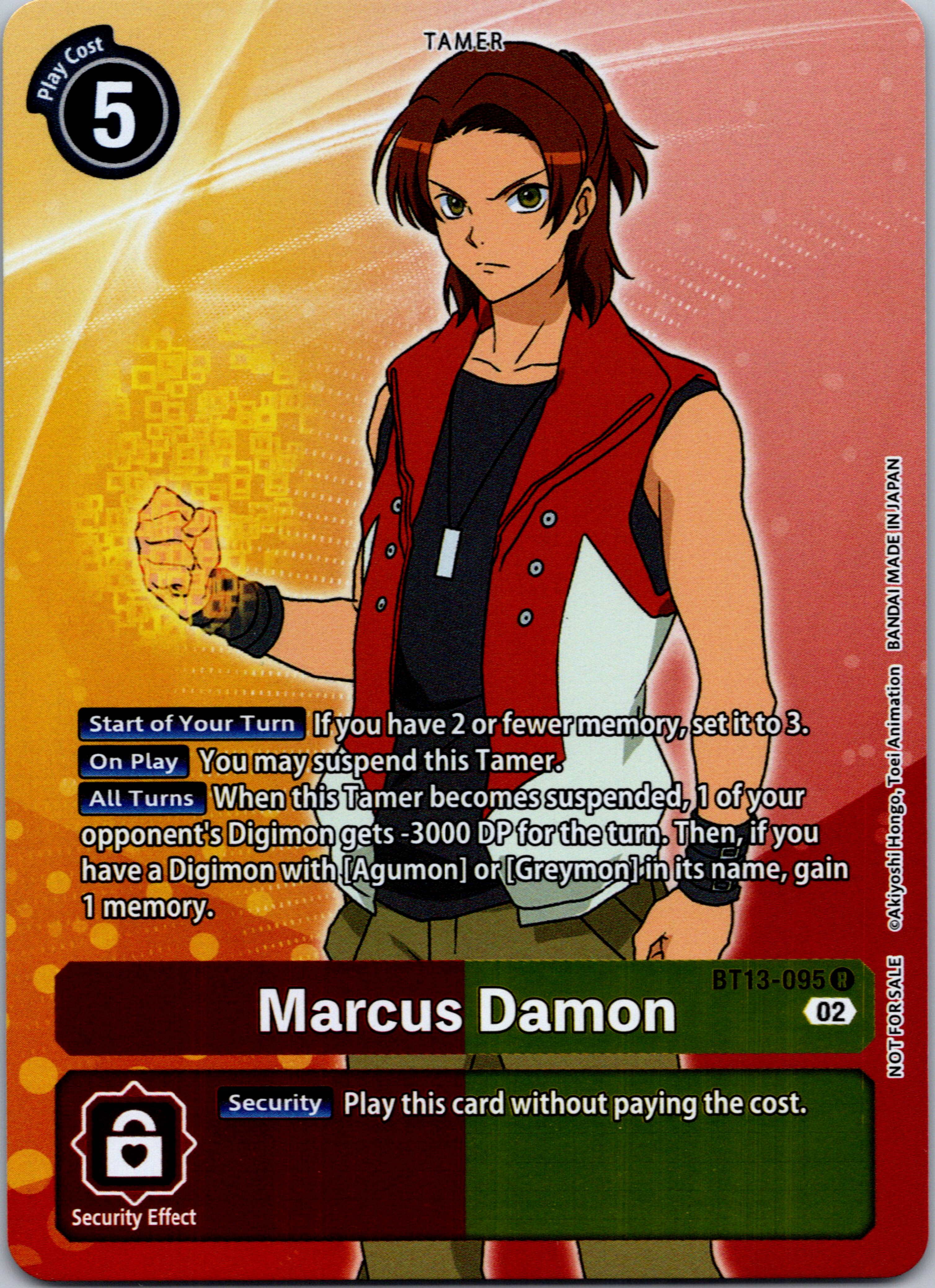 Marcus Damon (Box Topper) [BT13-095] [Versus Royal Knights] Foil