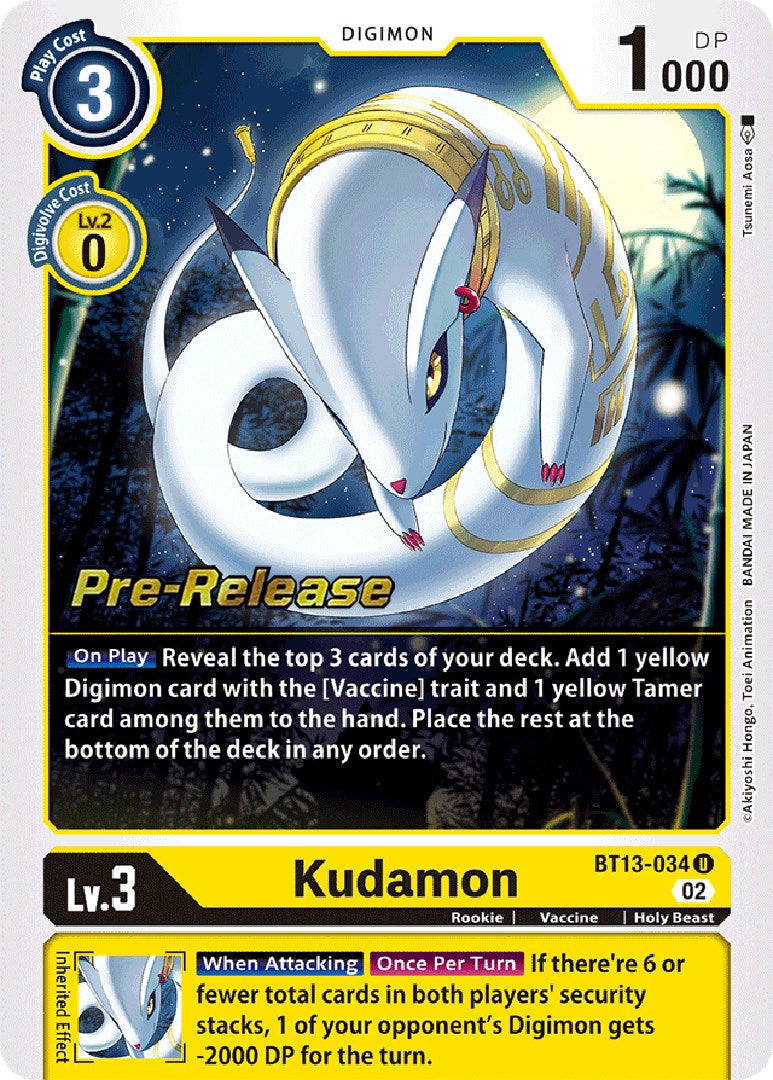 Kudamon [BT13-034] [Versus Royal Knights Pre-Release Cards] Foil