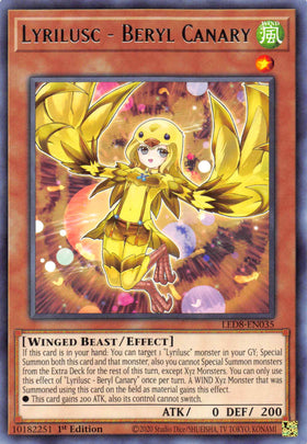 Lyrilusc - Beryl Canary [LED8-EN035] Rare - Duel Kingdom