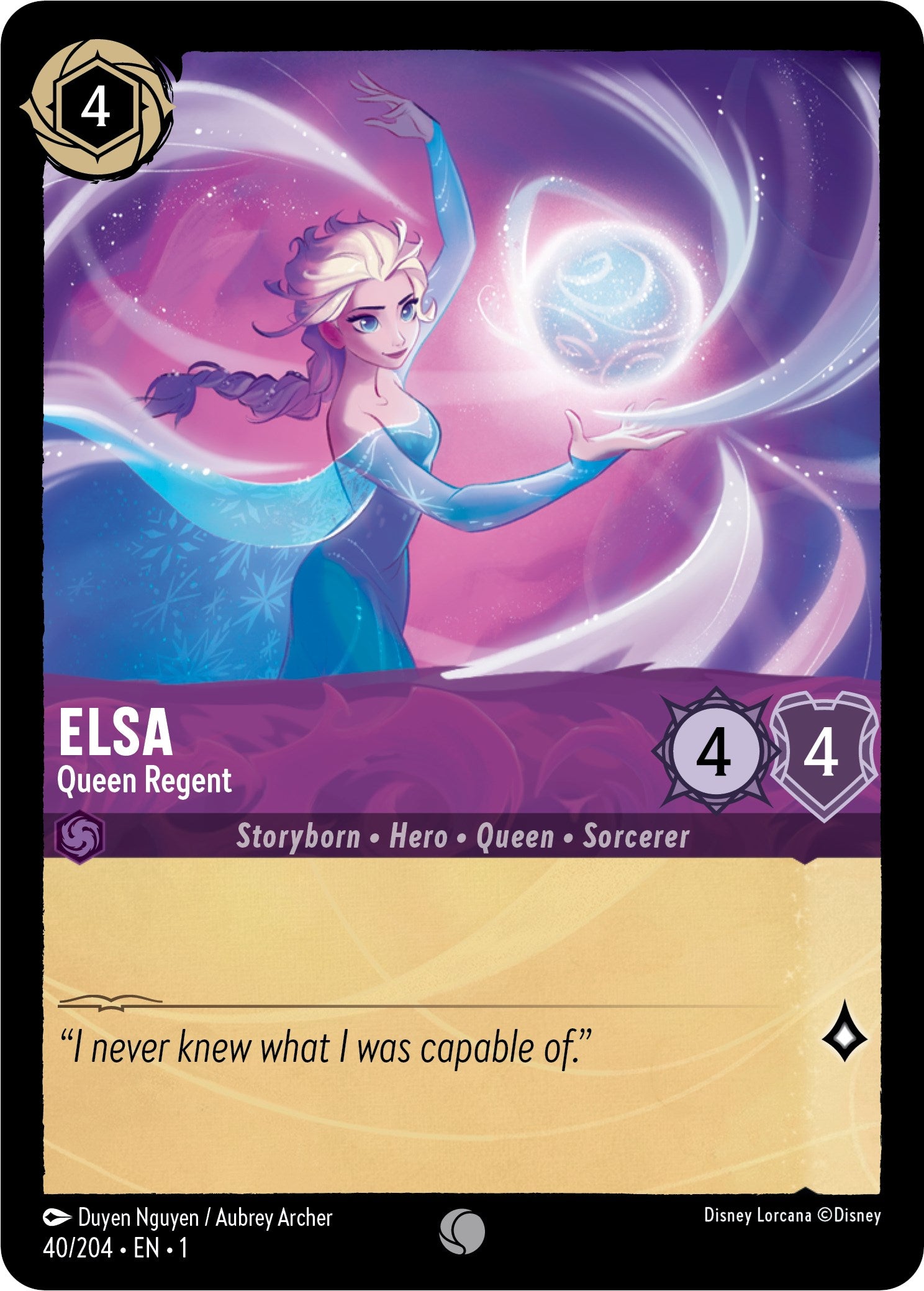 Elsa - Queen Regent 40/204 (The First Chapter) Cold Foil