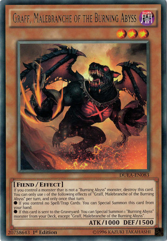 Graff, Malebranche of the Burning Abyss [DUEA-EN083] Rare - Duel Kingdom