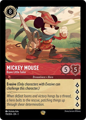 Mickey Mouse - Brave Little Tailor 115/204 (The First Chapter) Cold Foil
