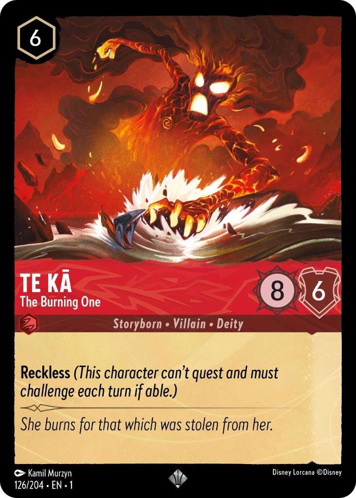 Te Ka - The Burning One 126/204 (The First Chapter) Cold Foil