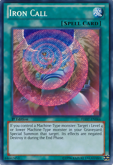 Iron Call [HA07-EN066] Secret Rare - Duel Kingdom