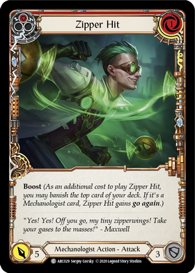 Zipper Hit (Red) [ARC029] Unlimited Rainbow Foil - Duel Kingdom