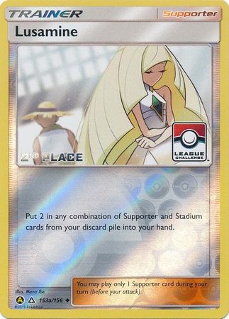 Lusamine (153a/156) (League Challenge Alt Art 2nd Place) [Sun & Moon: Ultra Prism] - Duel Kingdom