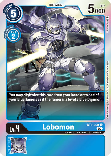 Lobomon (Resurgence Booster Reprint) [BT4-025] [Resurgence Booster] Foil