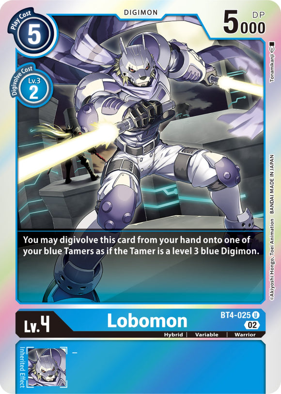 Lobomon (Resurgence Booster Reprint) [BT4-025] [Resurgence Booster] Foil