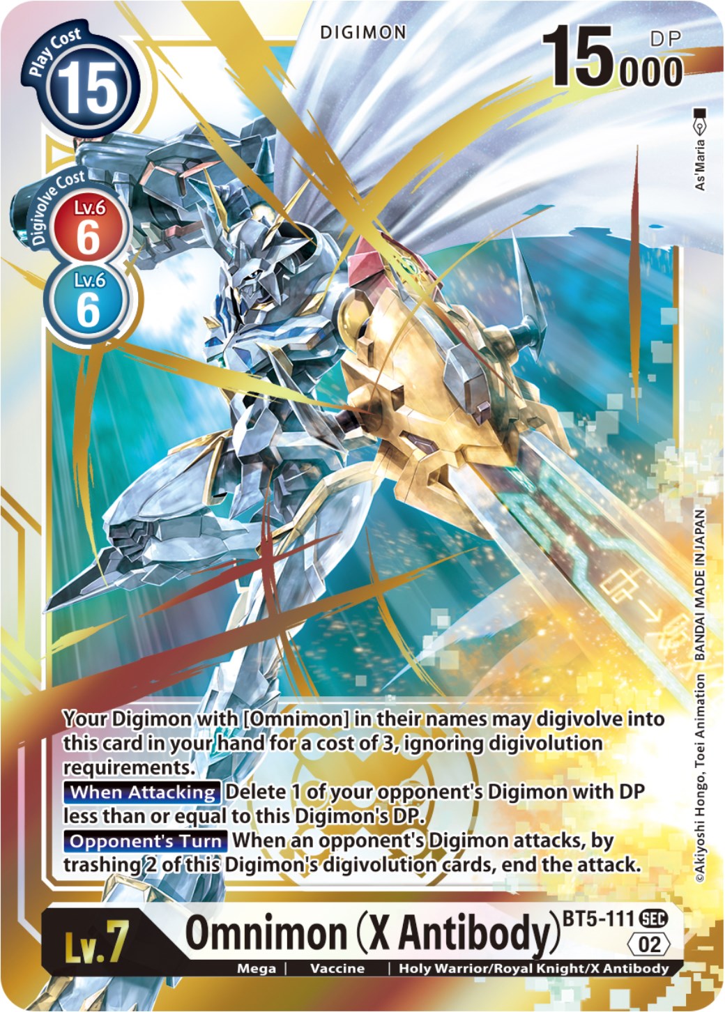 Omnimon (X Antibody) (Resurgence Booster Reprint) [BT5-111] [Resurgence Booster] Foil