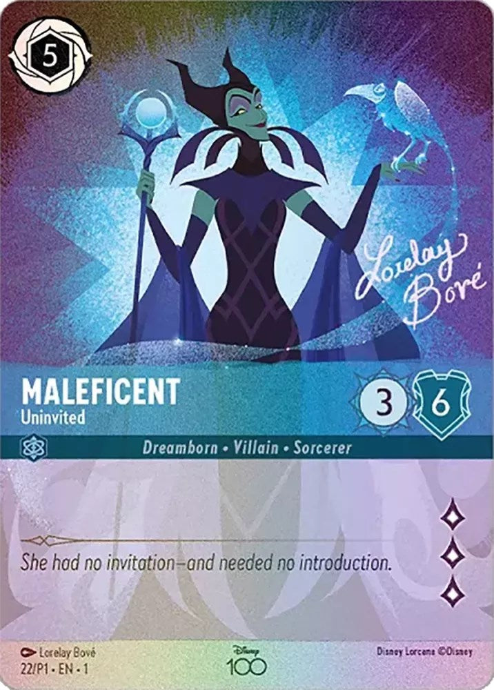 Maleficent - Uninvited (Alternate Art) 022 (Disney100 Promos)