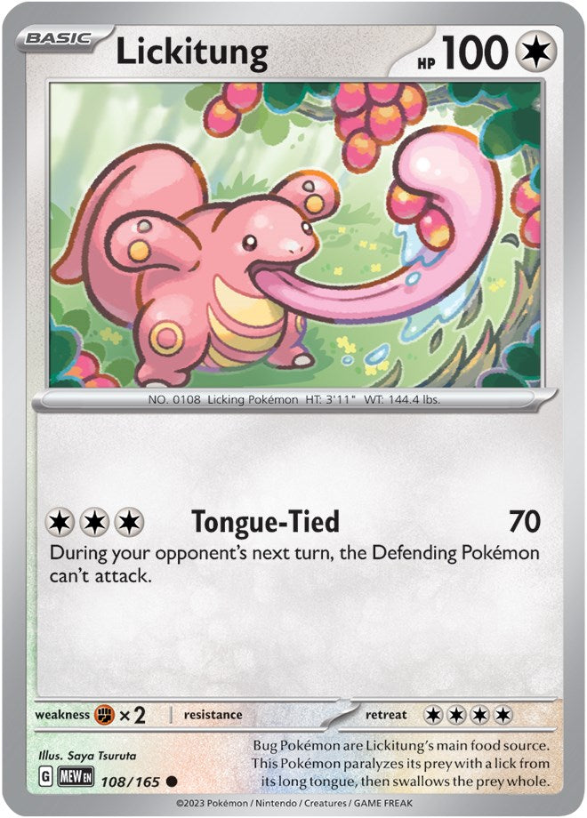 Lickitung (108/165) [Scarlet & Violet:  151]