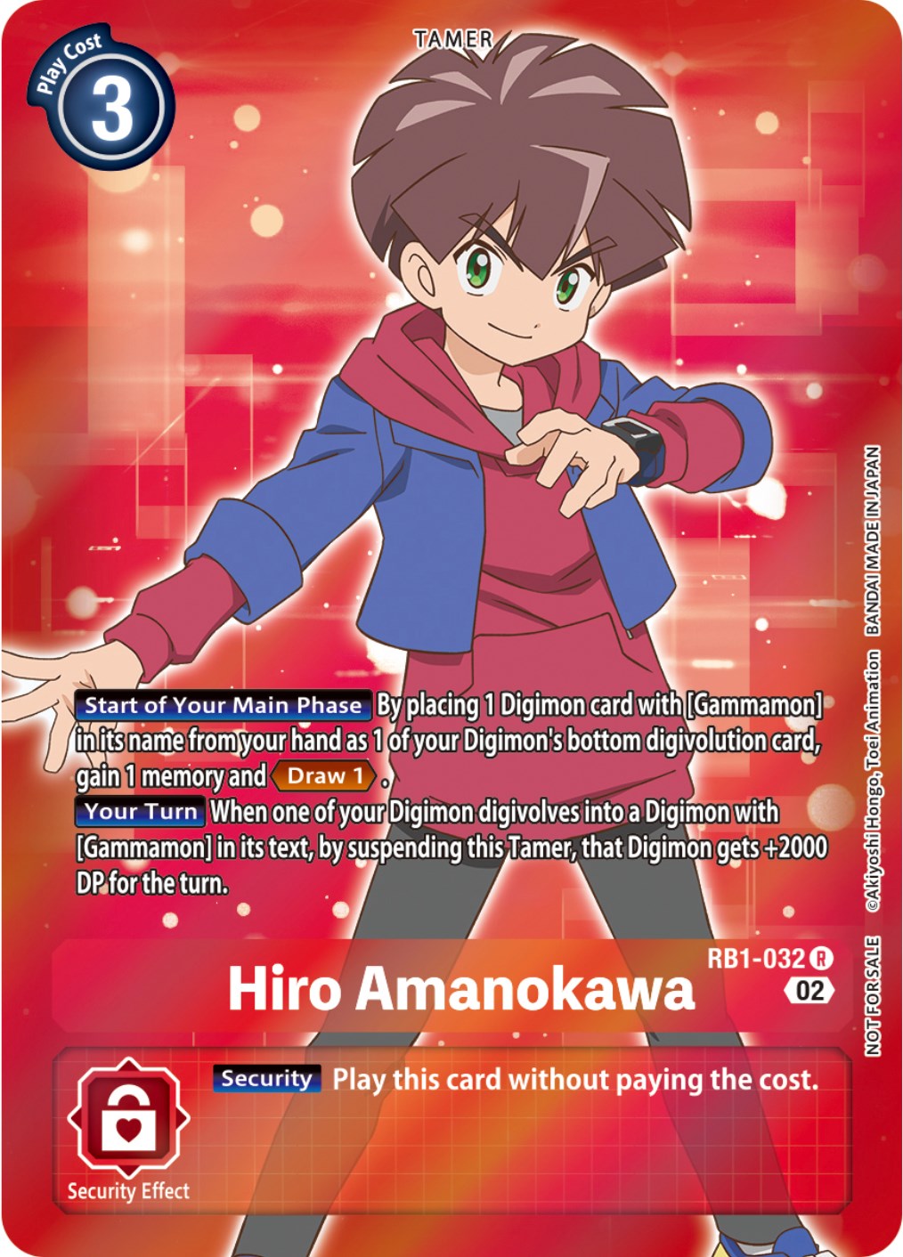 Hiro Amanokawa (Box Topper) [RB1-032] [Resurgence Booster] Foil