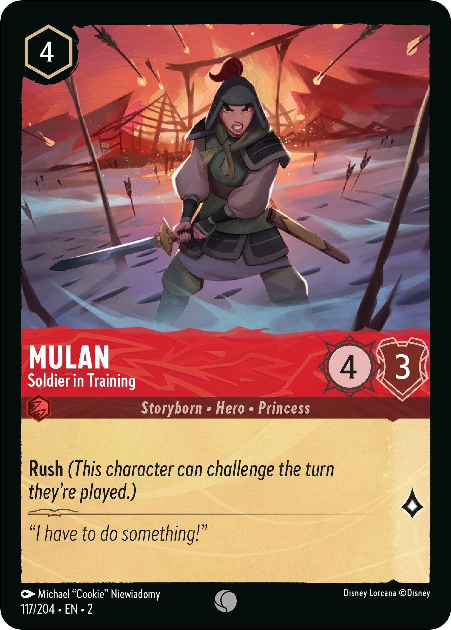 Mulan - Soldier in Training 117/204 (Rise of the Floodborn)