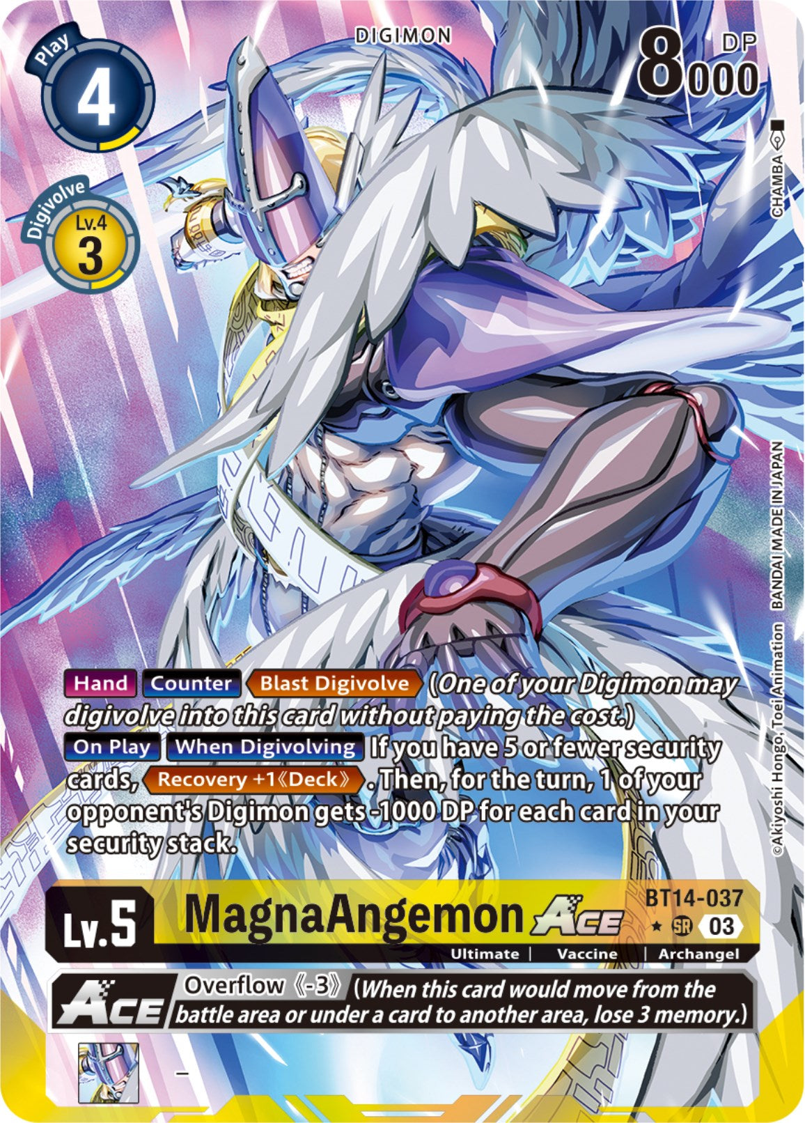 MagnaAngemon Ace (English Exclusive Alternate Art) [BT14-037] [Blast Ace] Foil