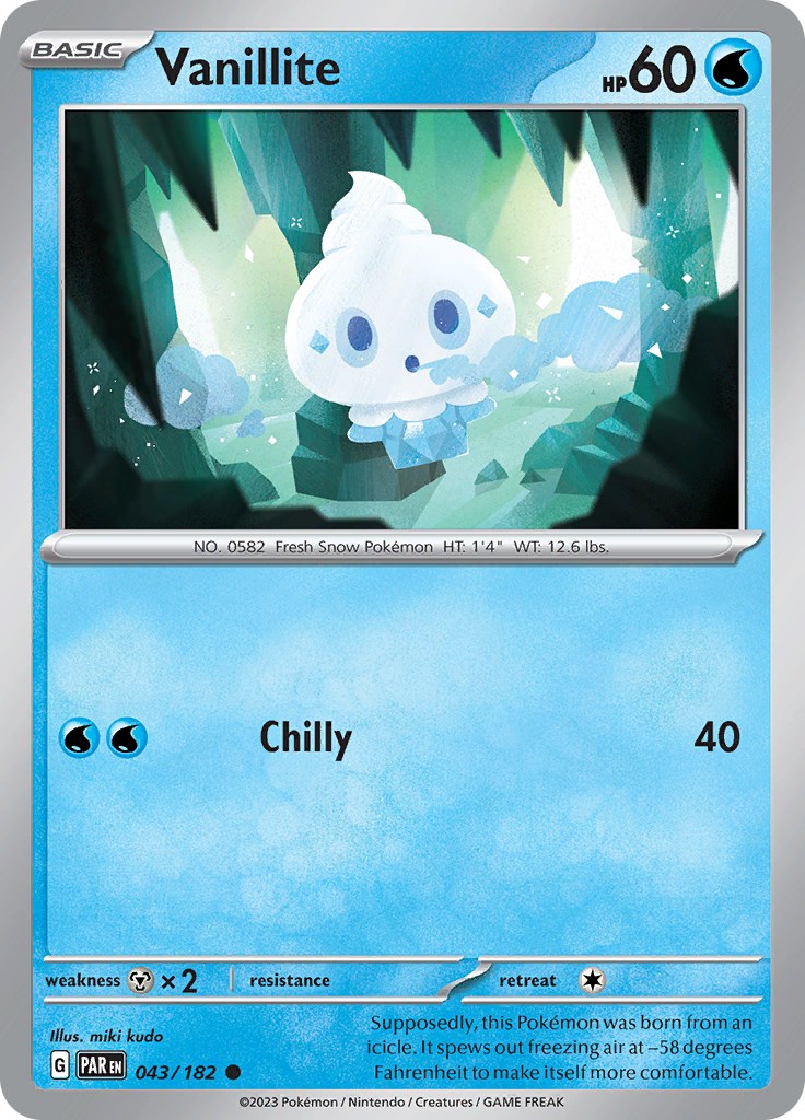 Vanillite (043/182) - [Scarlet & Violet: Paradox Rift] Reverse Holofoil