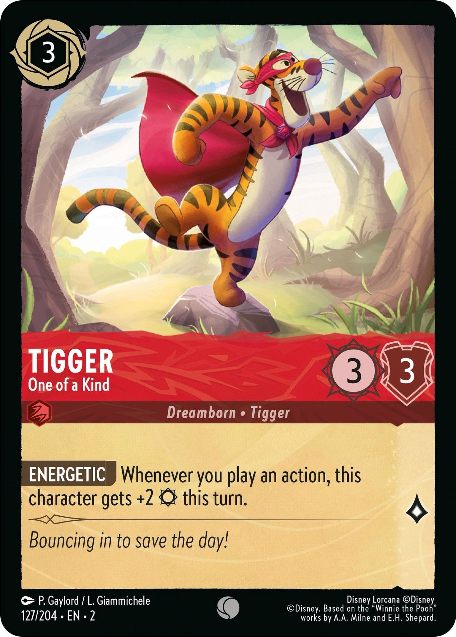 Tigger - One of a Kind 127/204 (Rise of the Floodborn) Cold Foil