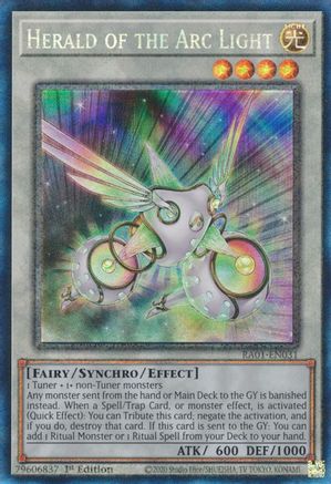 Herald of the Arc Light  [RA01-EN031] - (Prismatic Collector's Rare)  1st Edition