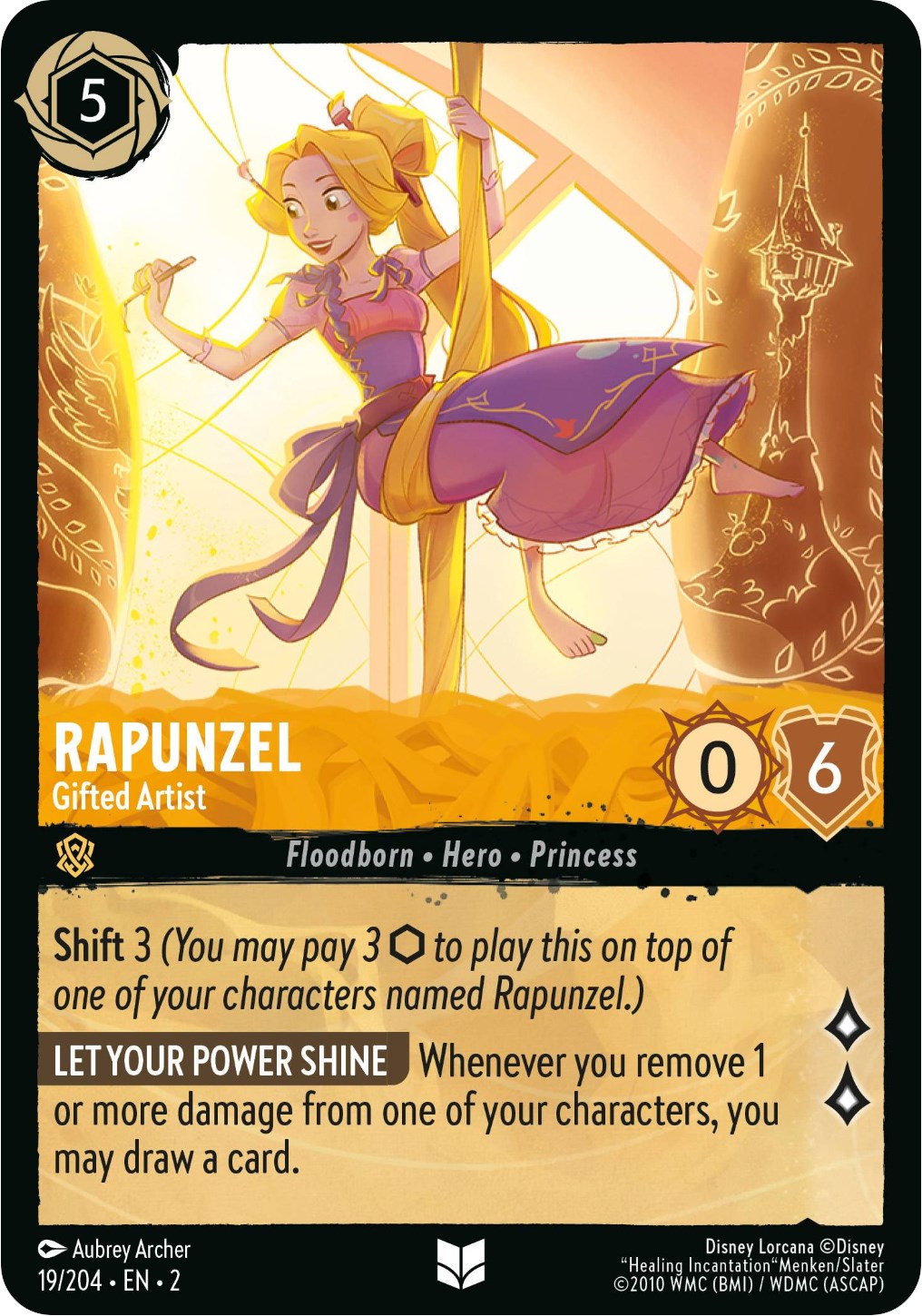 Rapunzel - Gifted Artist 19/204 (Rise of the Floodborn)