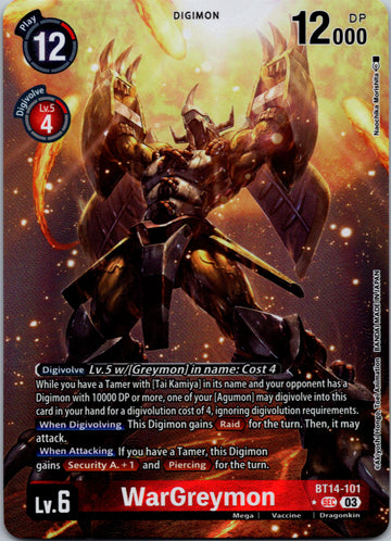 WarGreymon (Alternate Art) [BT14-101] [Blast Ace] Foil