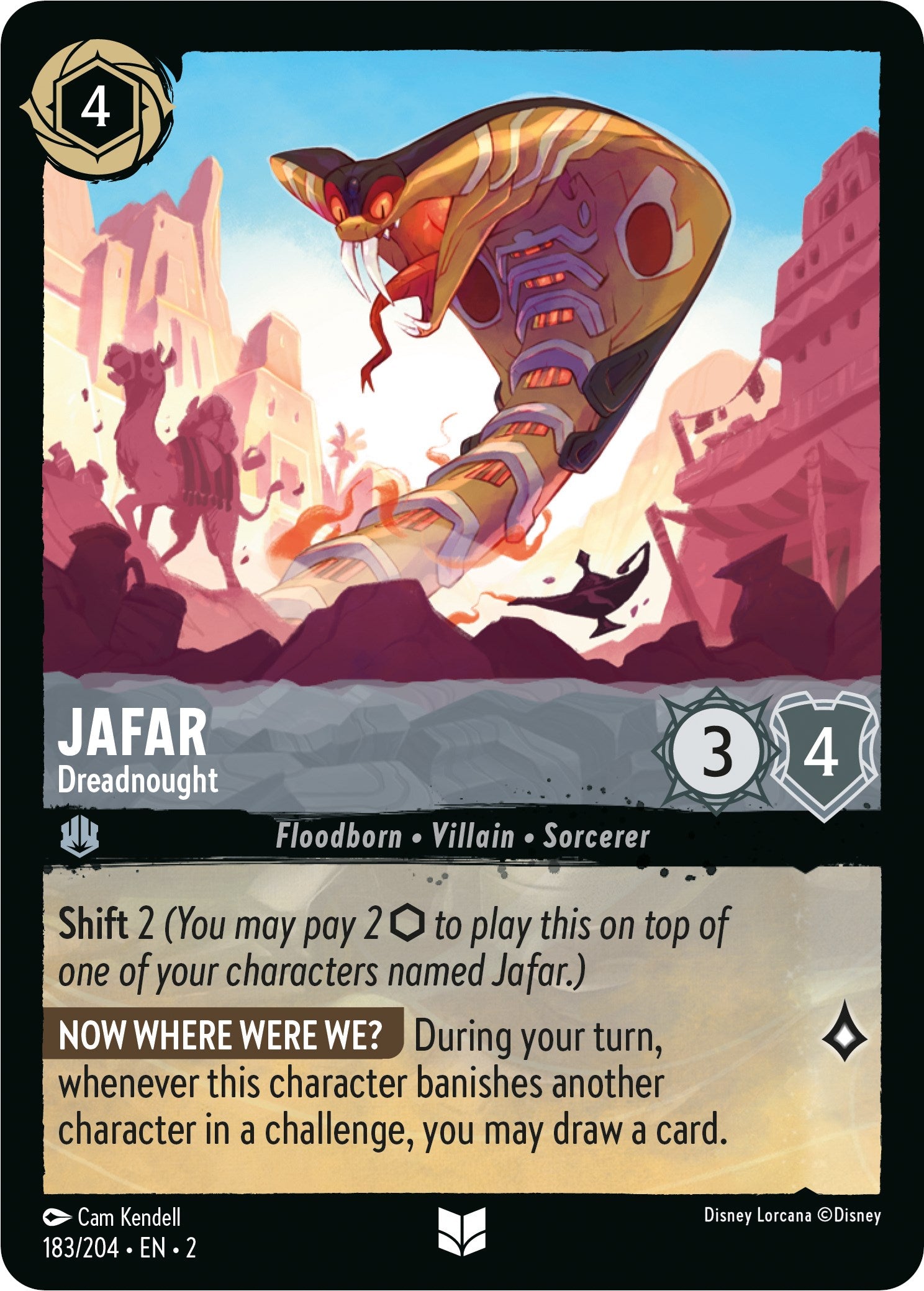 Jafar - Dreadnought 183/204 (Rise of the Floodborn) Cold Foil