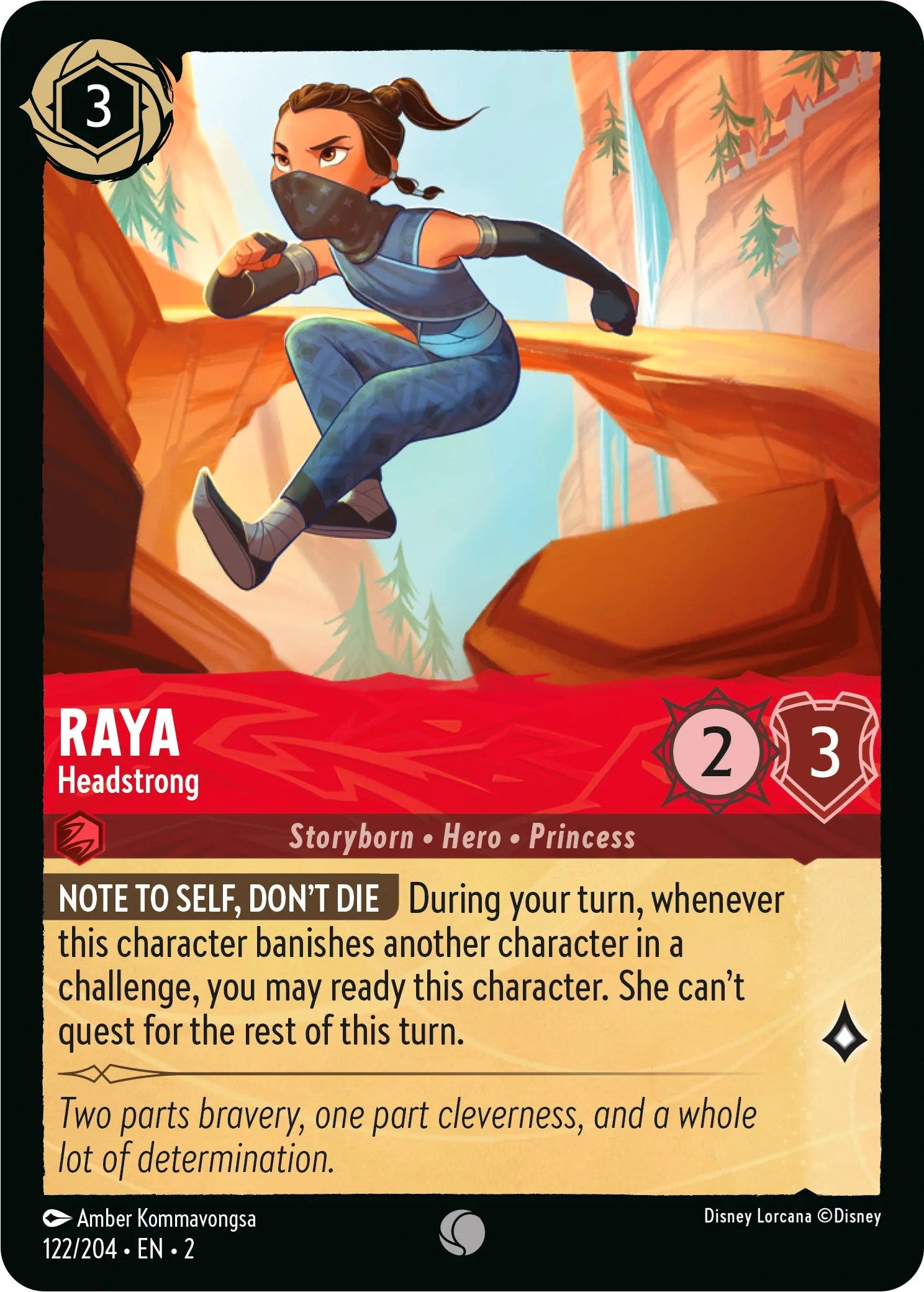 Raya - Headstrong 122/204 (Rise of the Floodborn)