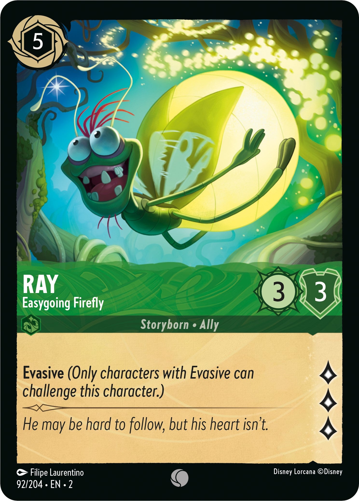 Ray - Easygoing Firefly 92/204 (Rise of the Floodborn) Cold Foil