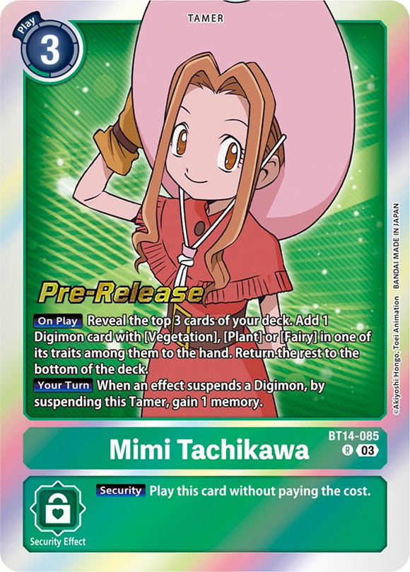 Mimi Tachikawa [BT14-085] [Blast Ace Pre-Release Cards] Foil