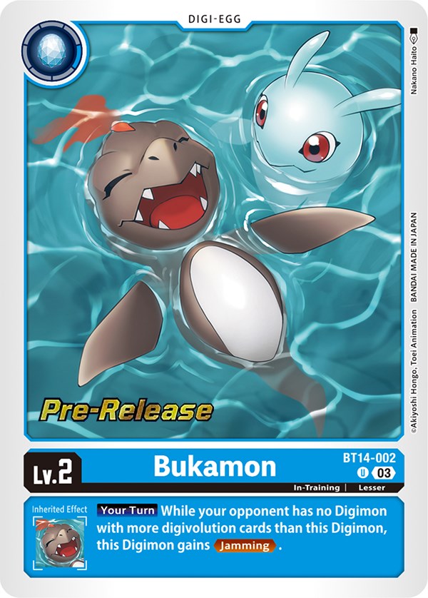 Bukamon [BT14-002] [Blast Ace Pre-Release Cards] Foil