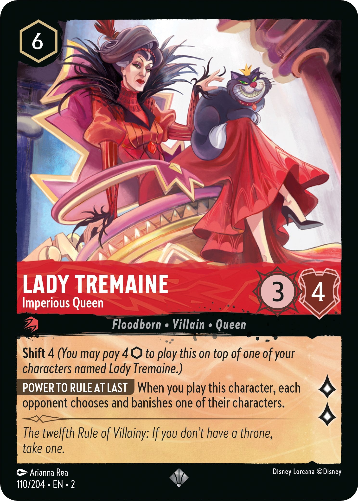 Lady Tremaine - Imperious Queen 110/204 (Rise of the Floodborn)