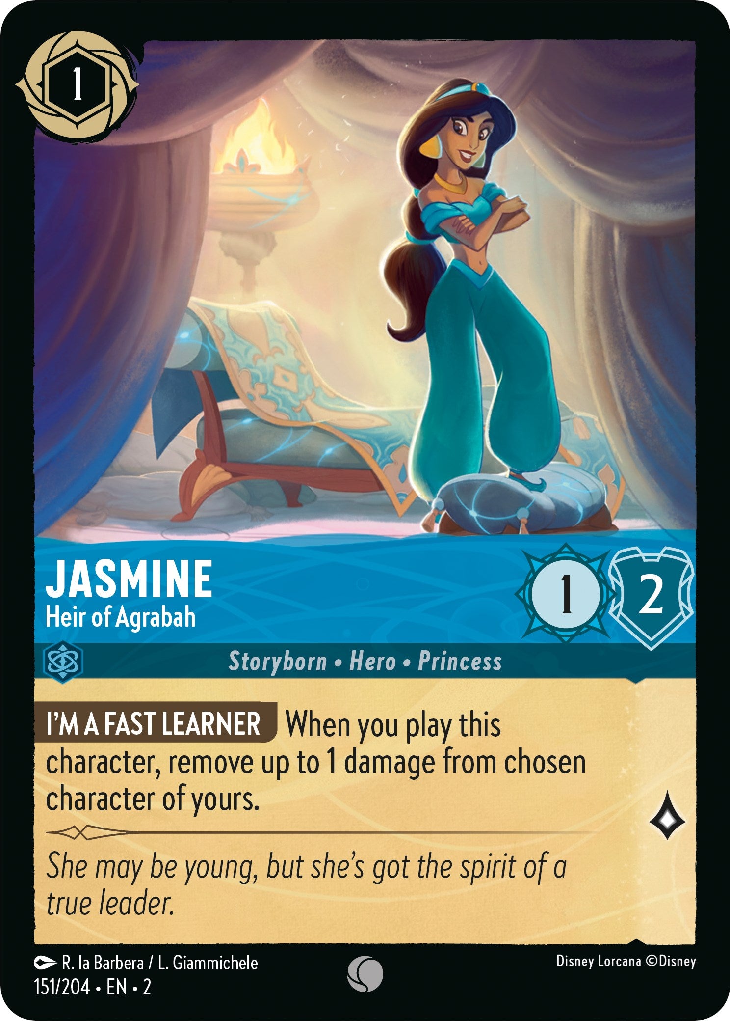 Jasmine - Heir of Agrabah 151/204 (Rise of the Floodborn)