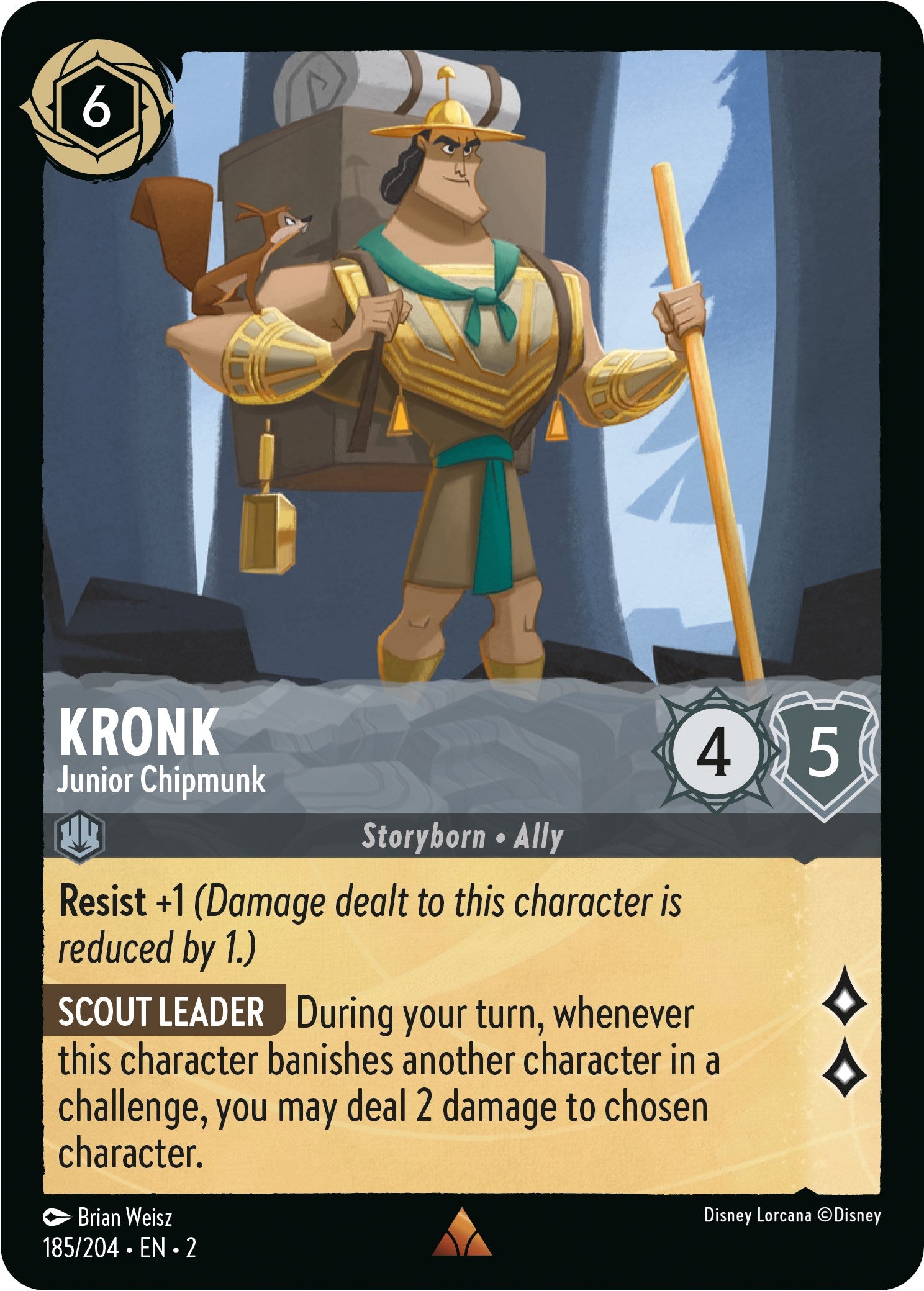 Kronk - Junior Chipmunk 185/204 (Rise of the Floodborn) Cold Foil