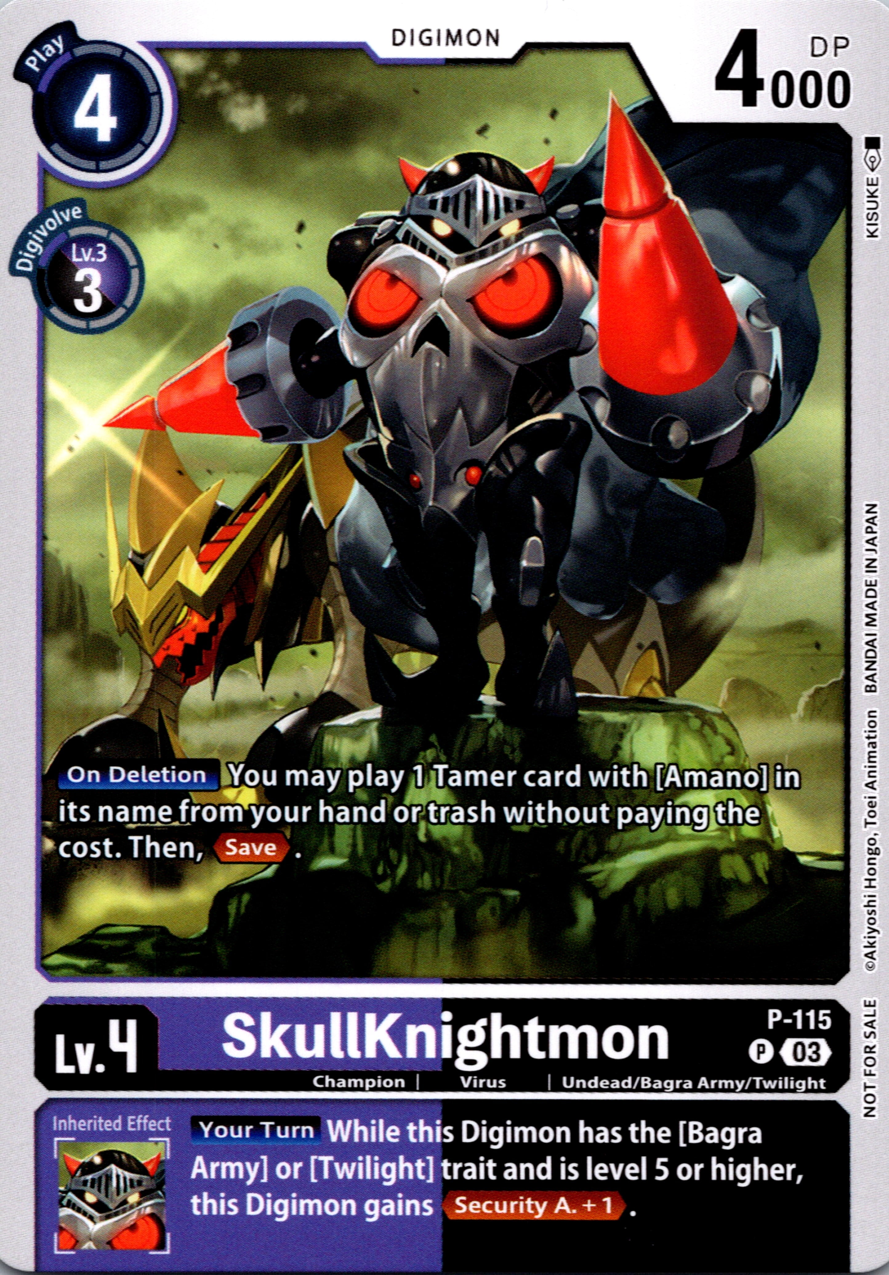 SkullKnightmon - P-115 (3rd Anniversary Survey Pack) [P-115] [Digimon Promotion Cards] Normal