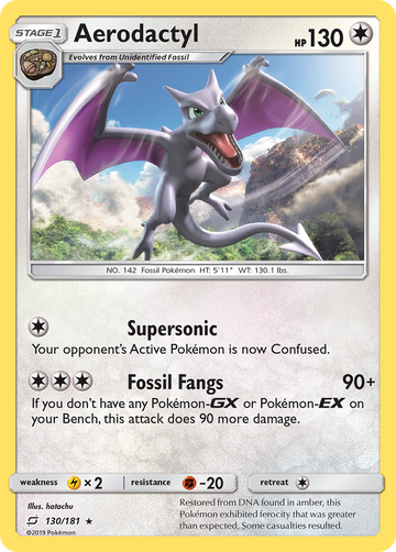 Aerodactyl (130/181) [Sun & Moon: Team Up] - Duel Kingdom