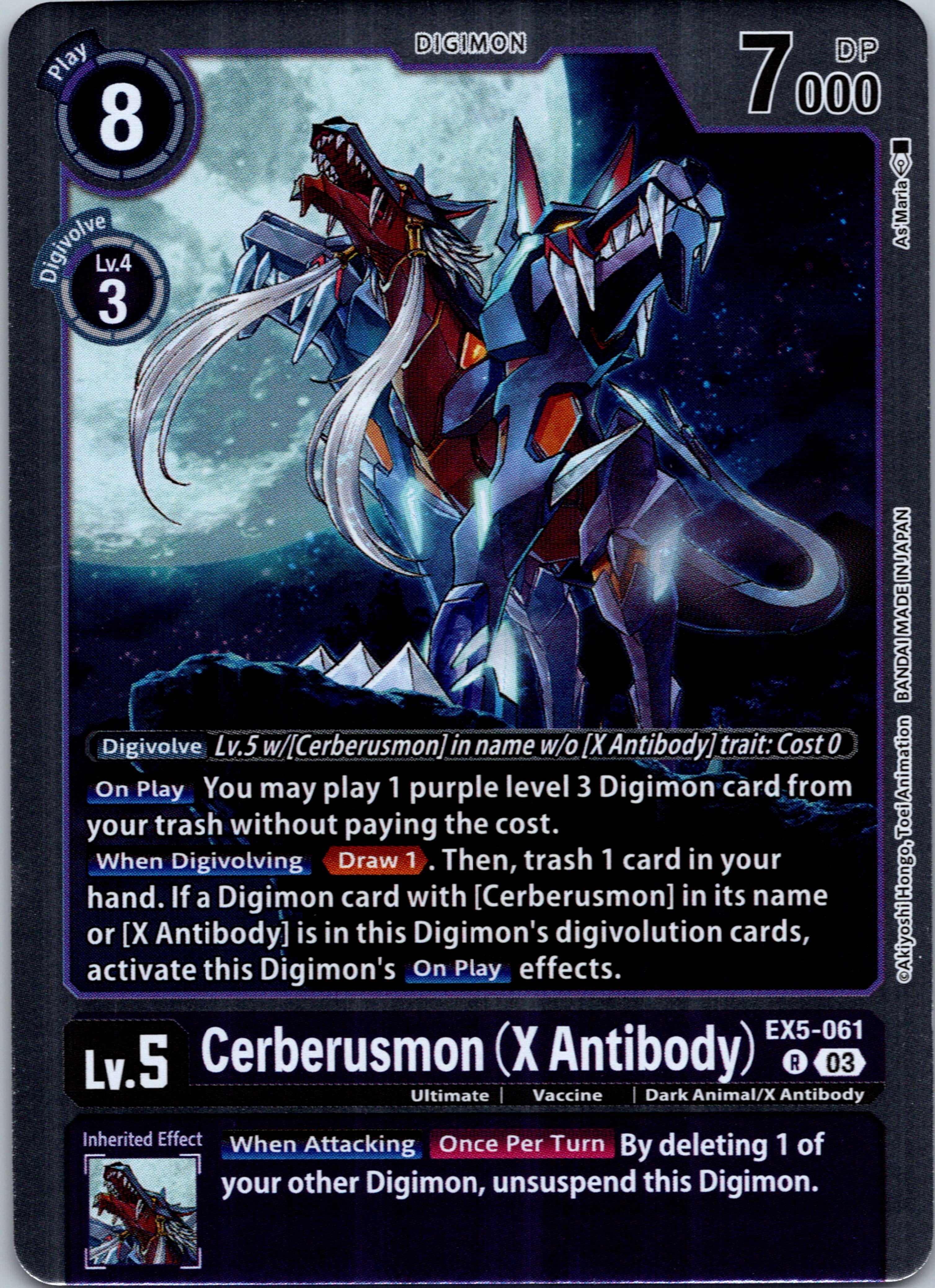 Cerberusmon (X Antibody) [EX5-061] [Animal Colosseum] Foil