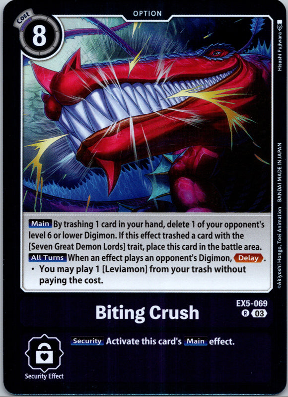 Biting Crush [EX5-069] [Animal Colosseum] Foil