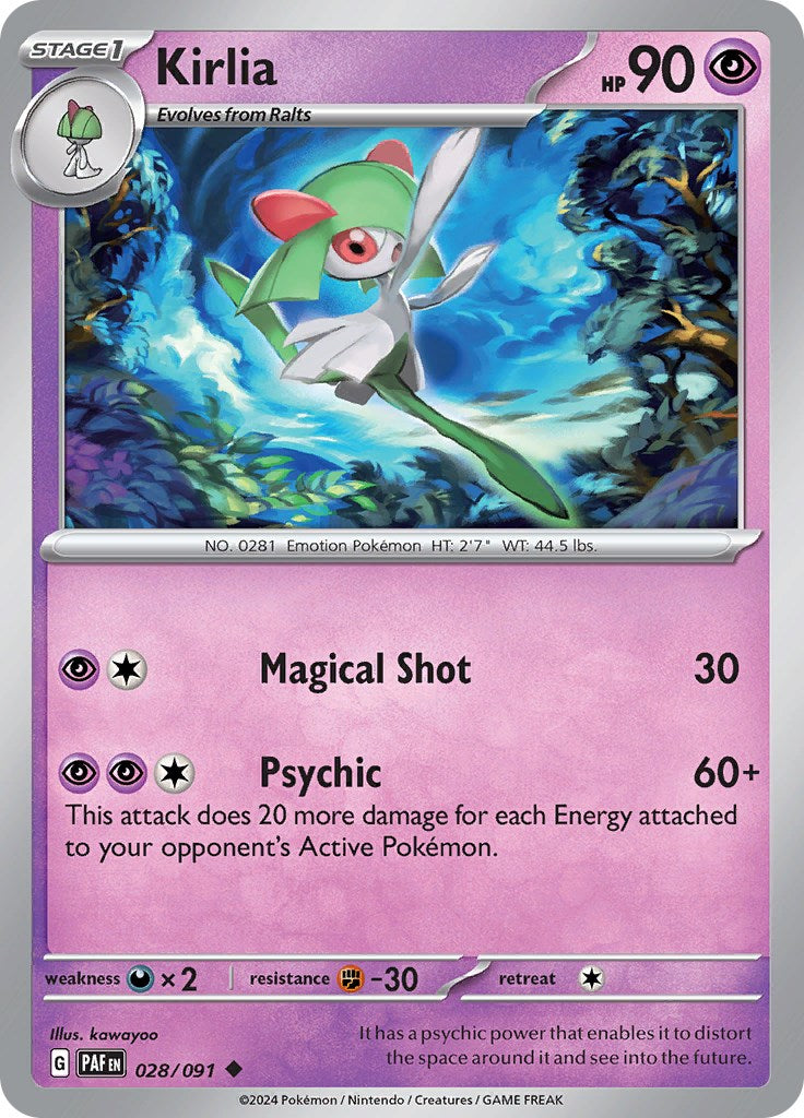 Kirlia [28/091] - (Paldean Fates)