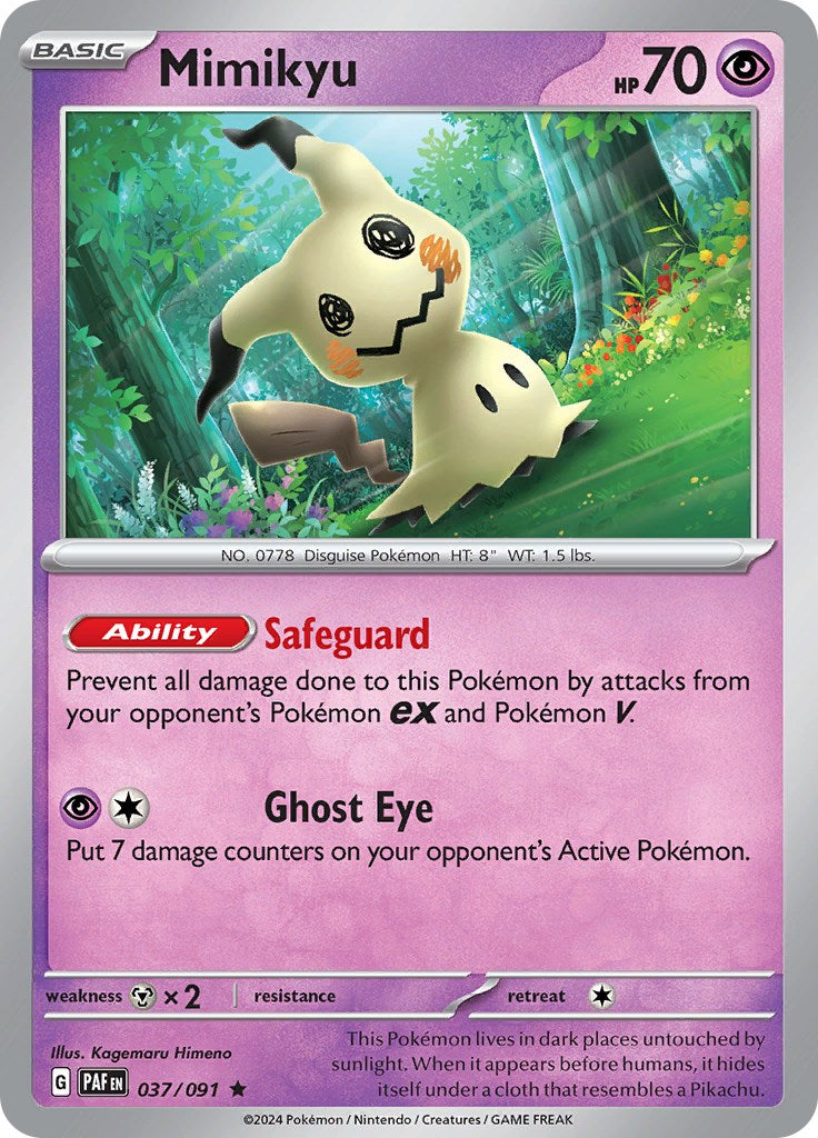 Mimikyu [37/091] - (Paldean Fates) Holofoil