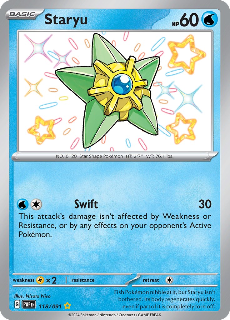 Staryu [118/091] - (Paldean Fates) Holofoil