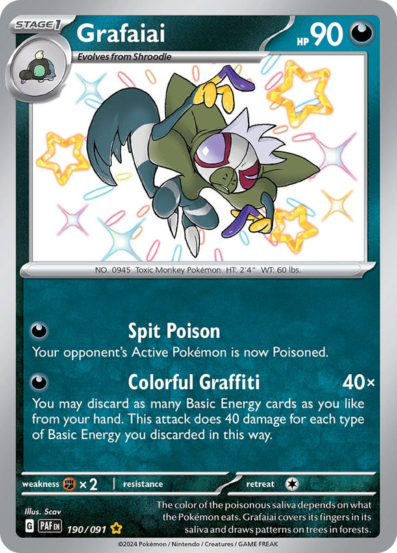 Grafaiai [190/091] - (Paldean Fates) Holofoil