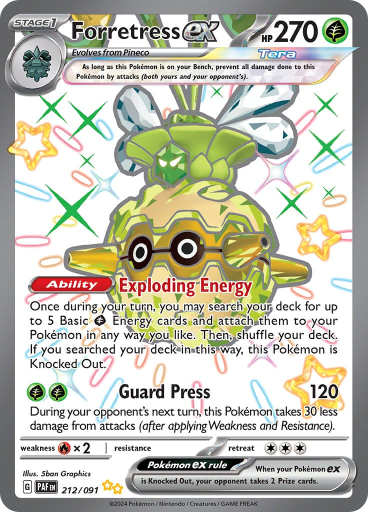 Forretress ex [212/091] - (Paldean Fates) Holofoil