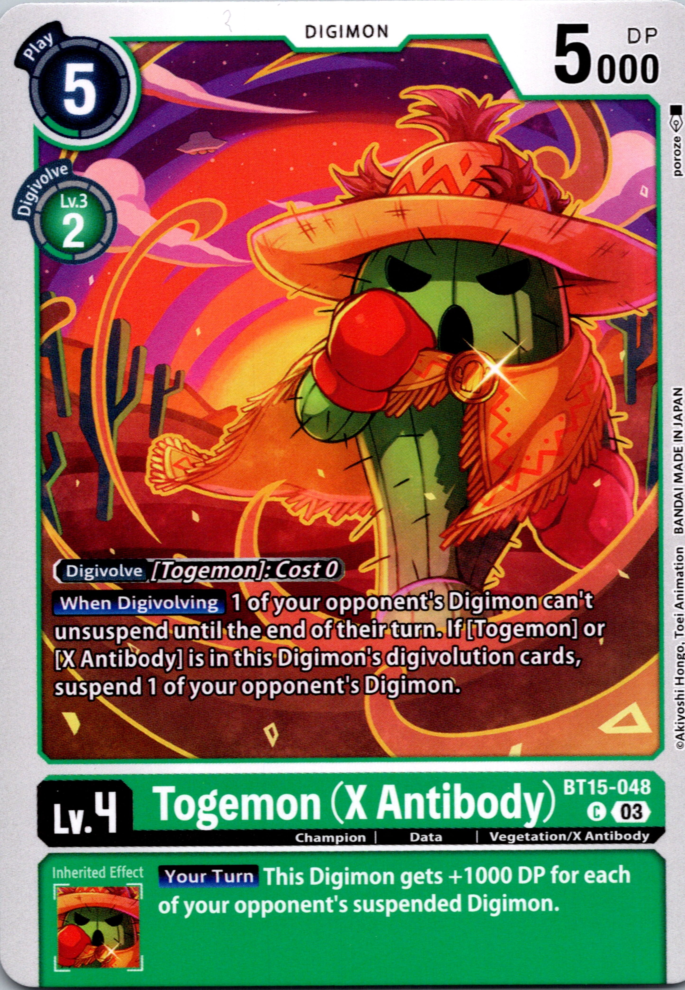 Togemon (X Antibody) [BT15-048] [Exceed Apocalypse] Normal